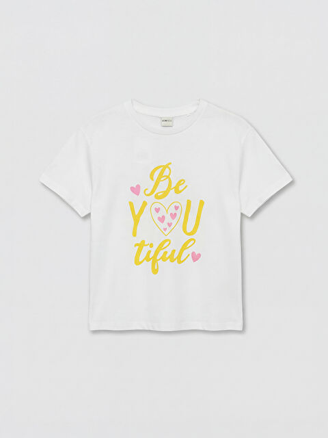 LCW ECO Κορίτσι ΛΕΥΚΟ Μπλουζάκι - S6ED79Z4-JYX