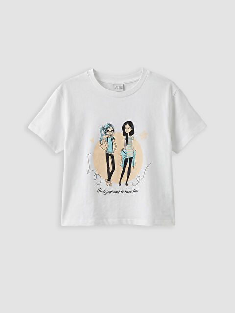 LCW ECO Κορίτσι ΛΕΥΚΟ Μπλουζάκι - S6ED79Z4-Q6K