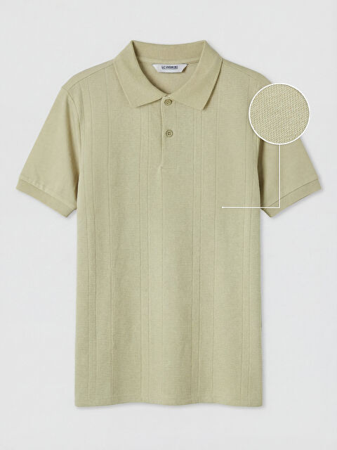 LCW Kids Polo Yaka Dokulu Erkek Çocuk Tişört