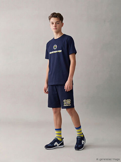 LCW Kids Fenerbahçe Baskılı Erkek Çocuk Şort