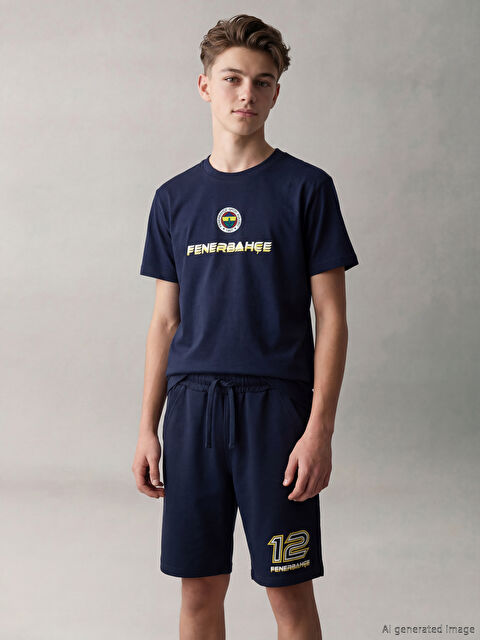 LCW Kids Fenerbahçe Baskılı Erkek Çocuk Tişört