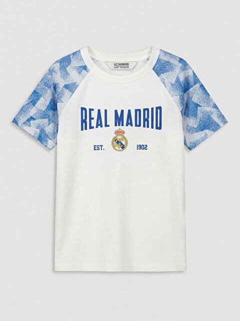 LCW Kids Real Madrid Baskılı Erkek Çocuk Tişört