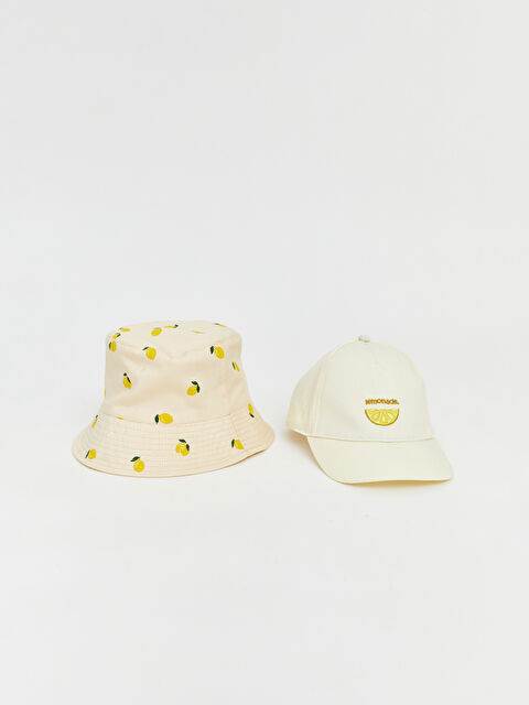 LCW ACCESSORIES Дівчина СІРО-ЖОВТИЙ Бейсбольна кепка