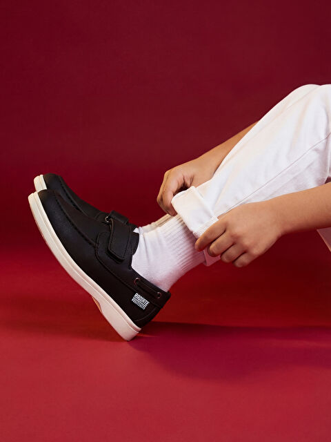 LCW STEPS Deri Görünümlü Erkek Çocuk Klasik Ayakkabı	 - S6EF01Z1-HUC