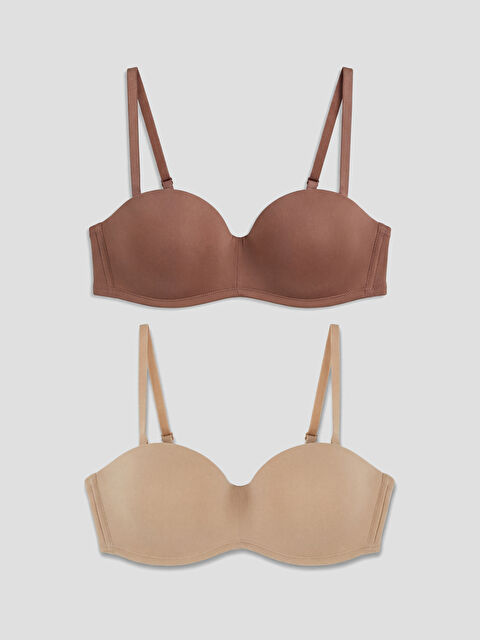 LCW DREAM Balenli Dolgusuz Straplez Sütyen 2'li