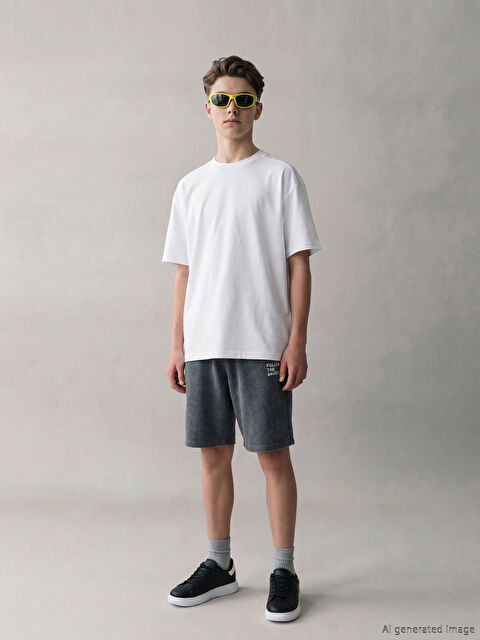 LCW Kids Erkek Çocuk Baskılı Şort