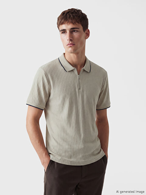 LCW Vision Polo Striped Men's T-Shirt