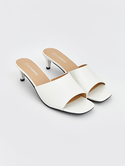 LCW STEPS Ψεύτικο Δέρμα Σανδάλια με Τακούνι για γυναίκες