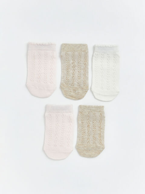 LCW baby Baby Girl Ankle Socks 5-Pack - S6EG14Z1-FDK