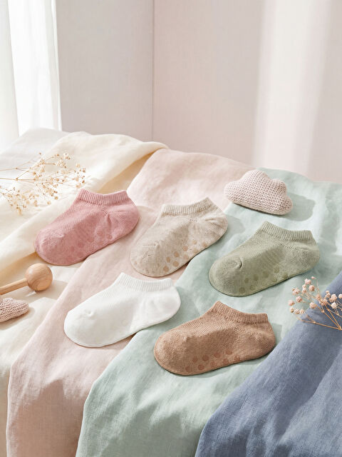 LCW baby Baby Girl PINK Trainer Socks