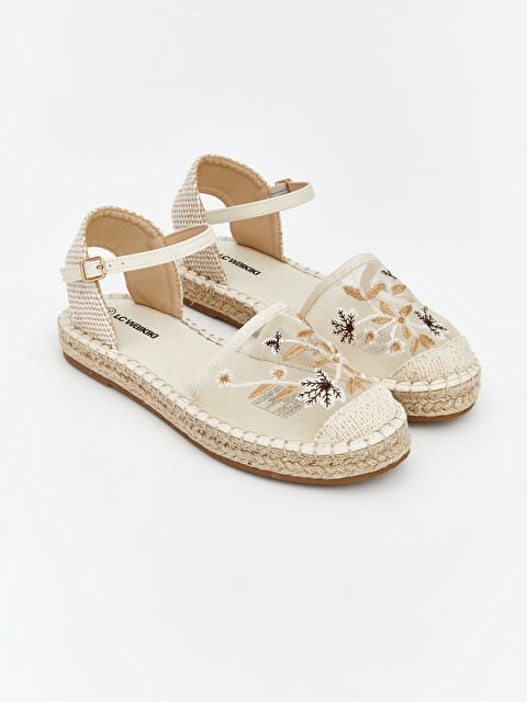 LCW STEPS Floral Embroidered Women's Ballet Flats - S6EG54Z8-R81