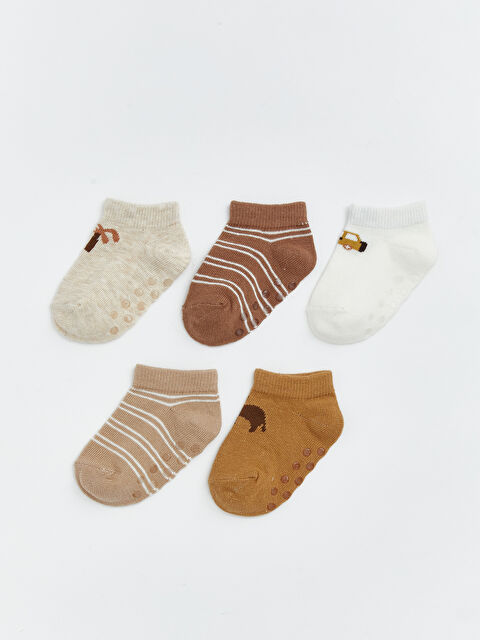 LCW baby Patterned Baby Boys' 5-Pack Trainer Socks - S6EG70Z1-D5H