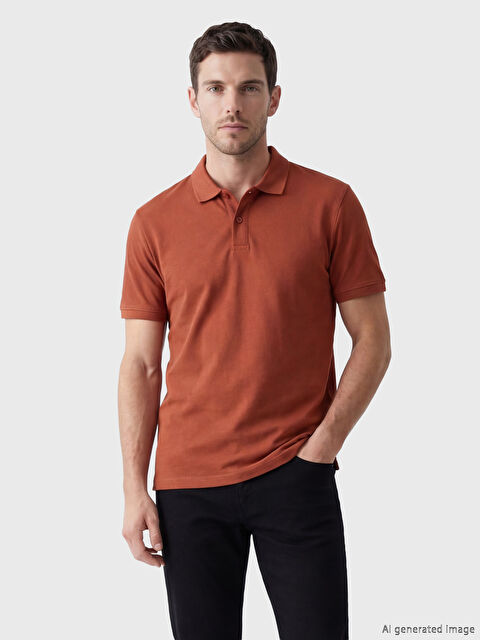 LCWAIKIKI Classic Standart Fit Polo Yaka Penye Erkek Tişört