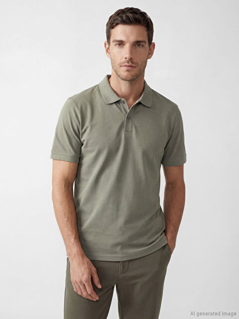 LCWAIKIKI Classic Standart Fit Polo Yaka Penye Erkek Tişört