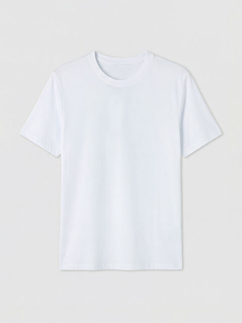 LCWAIKIKI Classic Bisiklet Yaka Penye Erkek Tişört