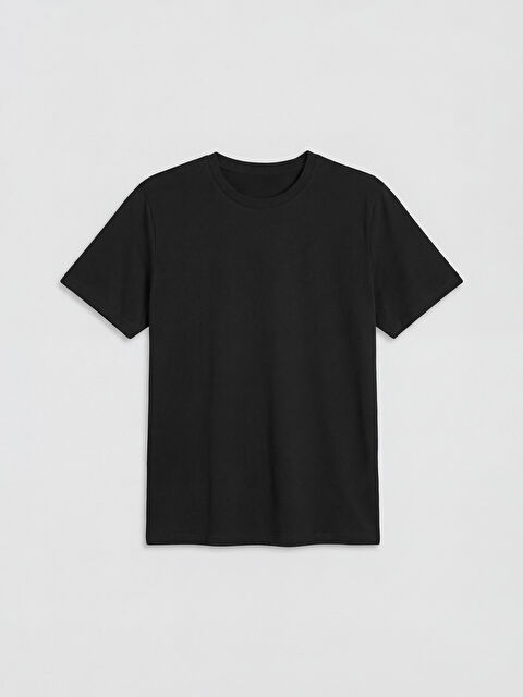 LCWAIKIKI Classic Bisiklet Yaka Penye Erkek Tişört