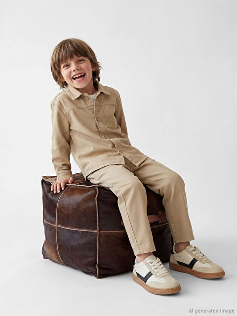 LCW Kids Erkek Çocuk Gabardin Gömlek ve Pantolon - S6EH31Z1-GPW