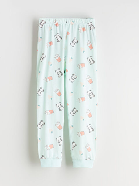 LCW Kids بنطلون بيجاما فيروزي فتاة - S6EI29Z1-LU6