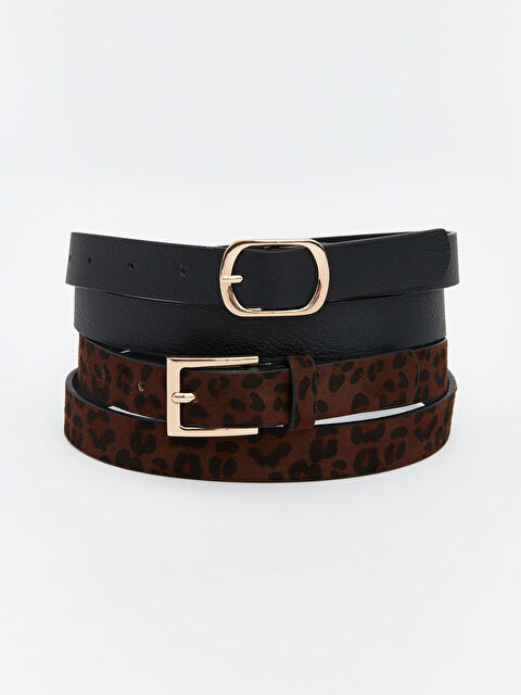 LCW ACCESSORIES CRNA Kaiš Žena - S6EI74Z8-RQL