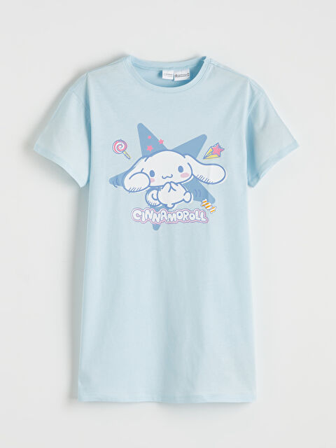 LCW Kids Bisiklet Yaka Cinnamoroll Baskılı Kız Çocuk Gecelik - S6EI85Z4-QWQ