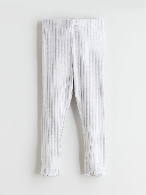 LCW ECO Beli Lastikli Fitilli Kız Bebek Tayt - S6EJ01Z1-L8Q