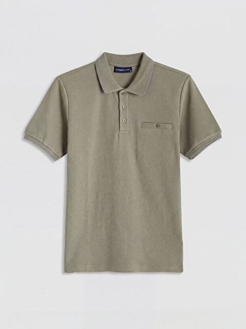 LCWAIKIKI Classic Polo Yaka Strüktürlü Erkek Tişört