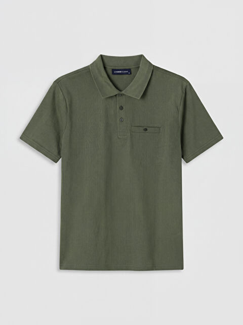 LCWAIKIKI Classic Polo Yaka Dokulu Erkek Tişört