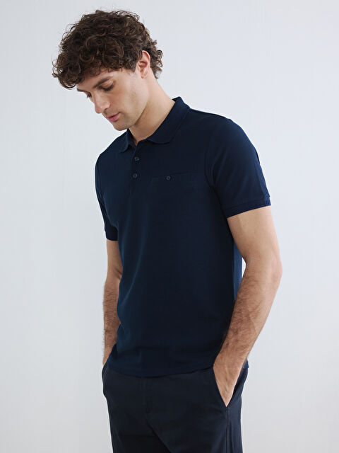 LCWAIKIKI Classic Polo Yaka Dokulu Erkek Tişört