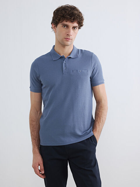 LCWAIKIKI Classic Polo Yaka Dokulu Erkek Tişört