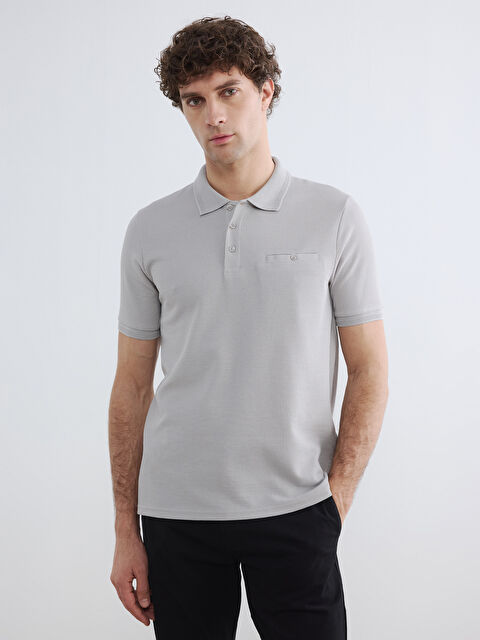 LCWAIKIKI Classic Polo Yaka Dokulu Erkek Tişört