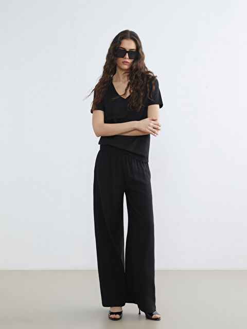 LCW Vision Effortless elegance meets everyday comfort in our wide-leg trousers with an elasticated waistband. - S6EJ83Z8-CVL