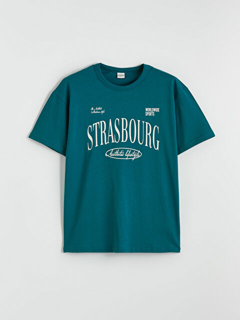 LCW Kids Bisiklet Yaka Strasbourg Baskılı Erkek Çocuk Tişört - S6EK24Z4-HSH