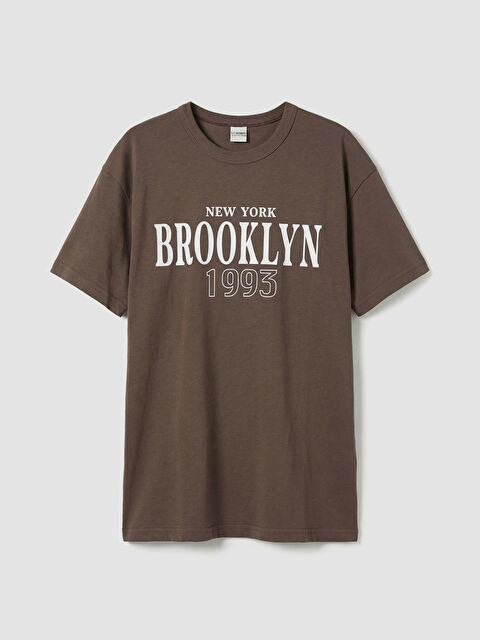 LCW Kids Standart Fit New York Baskılı Erkek Çocuk Tişört - S6EK24Z4-Z7U