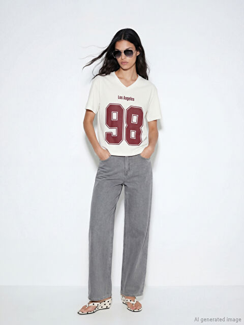 XSIDE Wideleg Kadın Jean Pantolon	