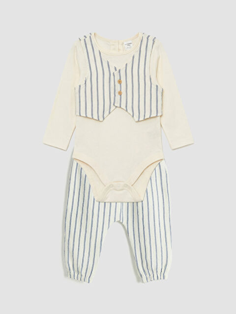 LCW baby Çizgili Erkek Bebek Takım - S6EK88Z1-LFC
