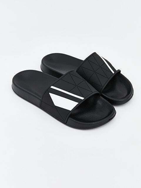 LCW STEPS Ерлерге арналған кең белдікті геометриялық өрнекті слайдерлер - S6EL29Z8-RQL