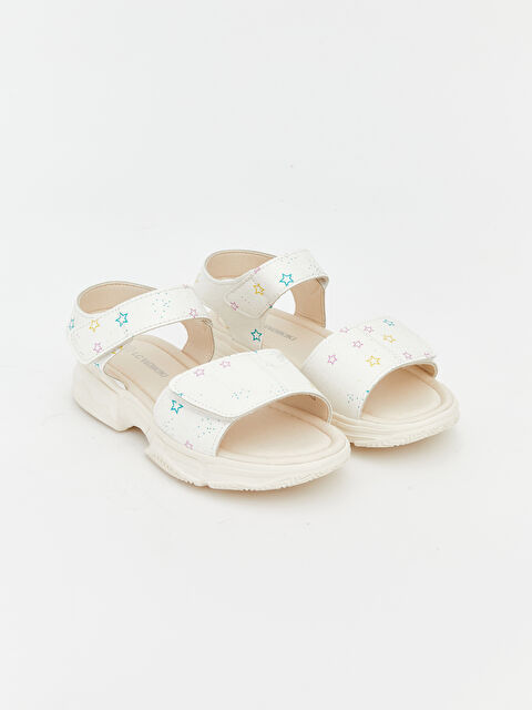 LCW STEPS Star-Patterned Sandals for Baby Girls - S6EL60Z1-LU7
