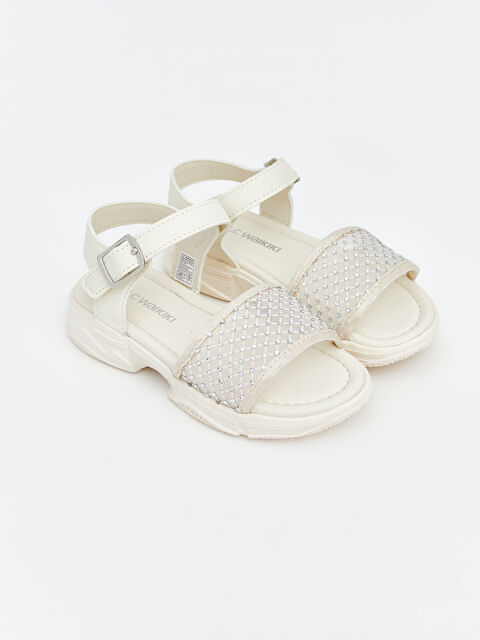 LCW STEPS Faux Leather Baby Girls' Sandals