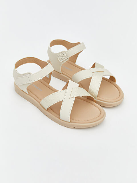 LCW STEPS Girls' Faux Leather Sandals - S6EM16Z4-VZV