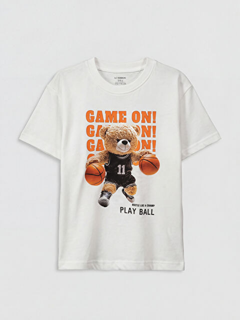 LCW Kids Crew Neck Printed Boys' T-Shirt - S6EM21Z1-Q6K