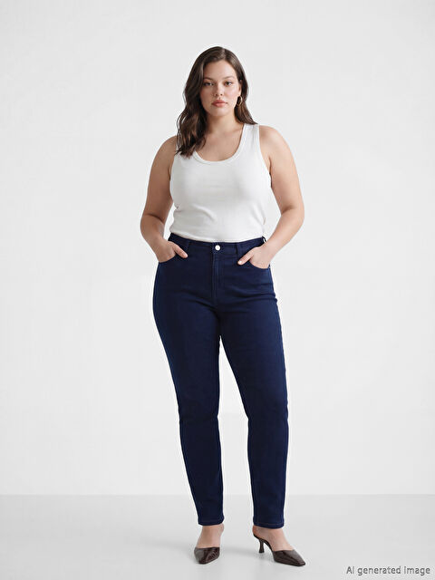 LCWAIKIKI Classic Slim Fit Kadın Jean Pantolon - S6EM26Z8-890