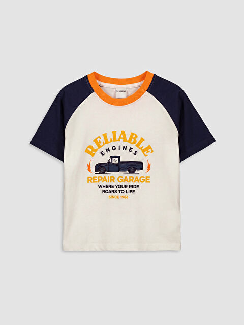 LCW baby Boy ECRU T-Shirt - S6EM28Z1-R9J