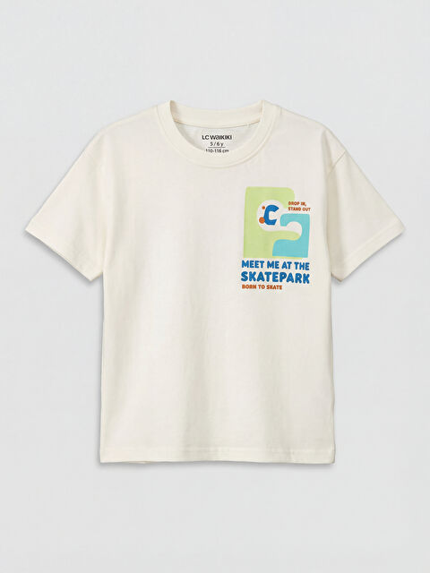 LCW baby Boy ECRU T-Shirt - S6EM39Z1-R9J
