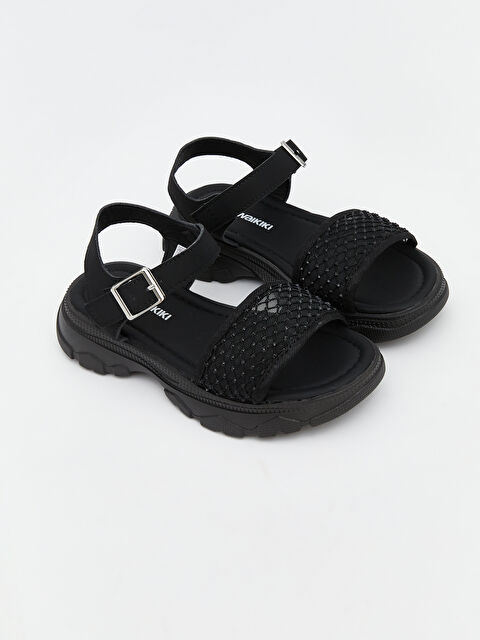 LCW STEPS Rhinestone Embellished Girls' Sandals - S6EM79Z4-HUC