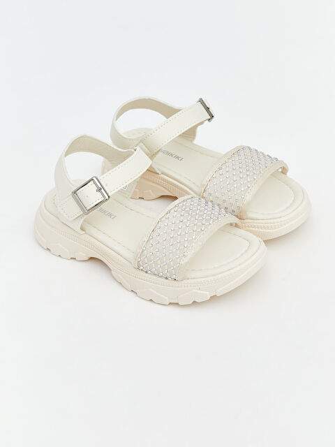 LCW STEPS Rhinestone Detail Girls' Sandals - S6EM79Z4-V9D