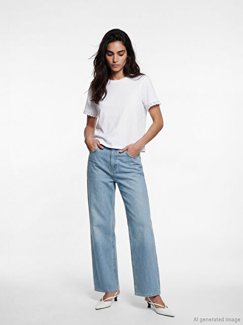 LCW EVERYDAY Yüksek Bel Straight Fit Kadın Jean Pantolon - S6EN08Z8-311