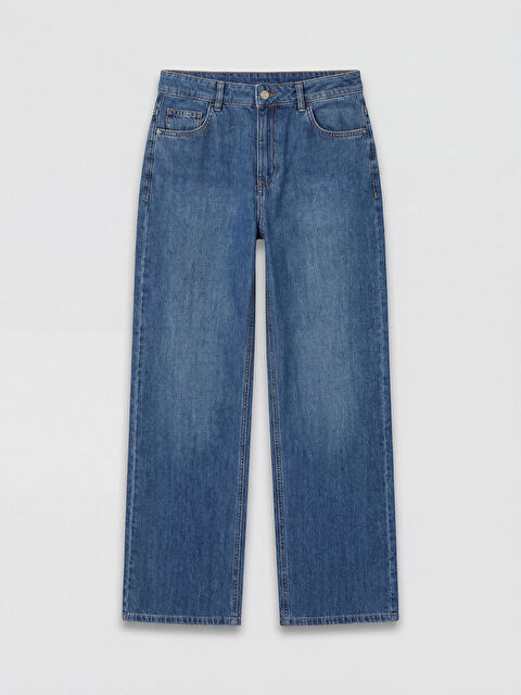 LCWAIKIKI Classic Straight Fit Kadın Jean Pantolon - S6EN09Z8-H45