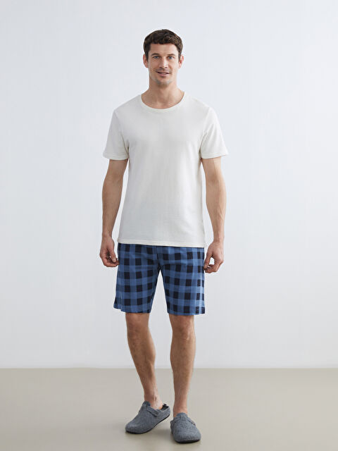 LCW ECO Standart Kalıp Ekose Pijama Alt Şort - S6EN96Z8-LLC