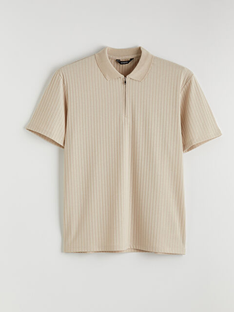 LCW ECO Polo Yaka Çizgili Erkek Tişört - S6EN98Z8-1DU