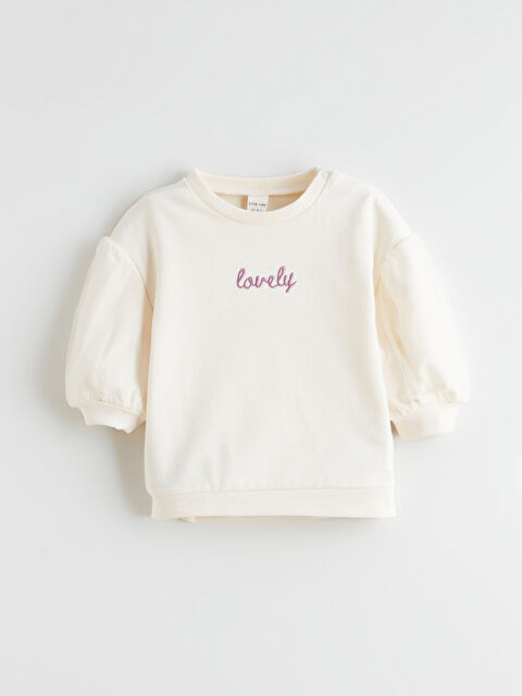 LC WAIKIKI سویتشێرتی منداڵە کچ Embroidered